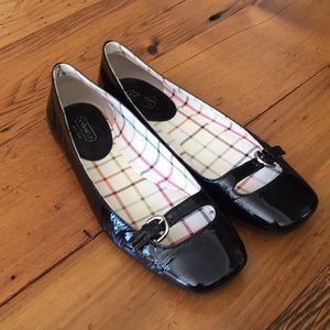 Coach patent leather flats size 8